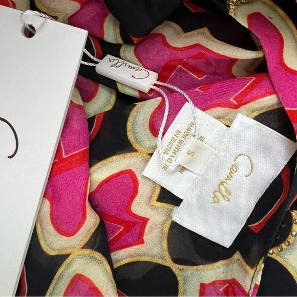 NWT Camilla Embellished Silk Shift Dress Wild and Running - Picture 5 of 14